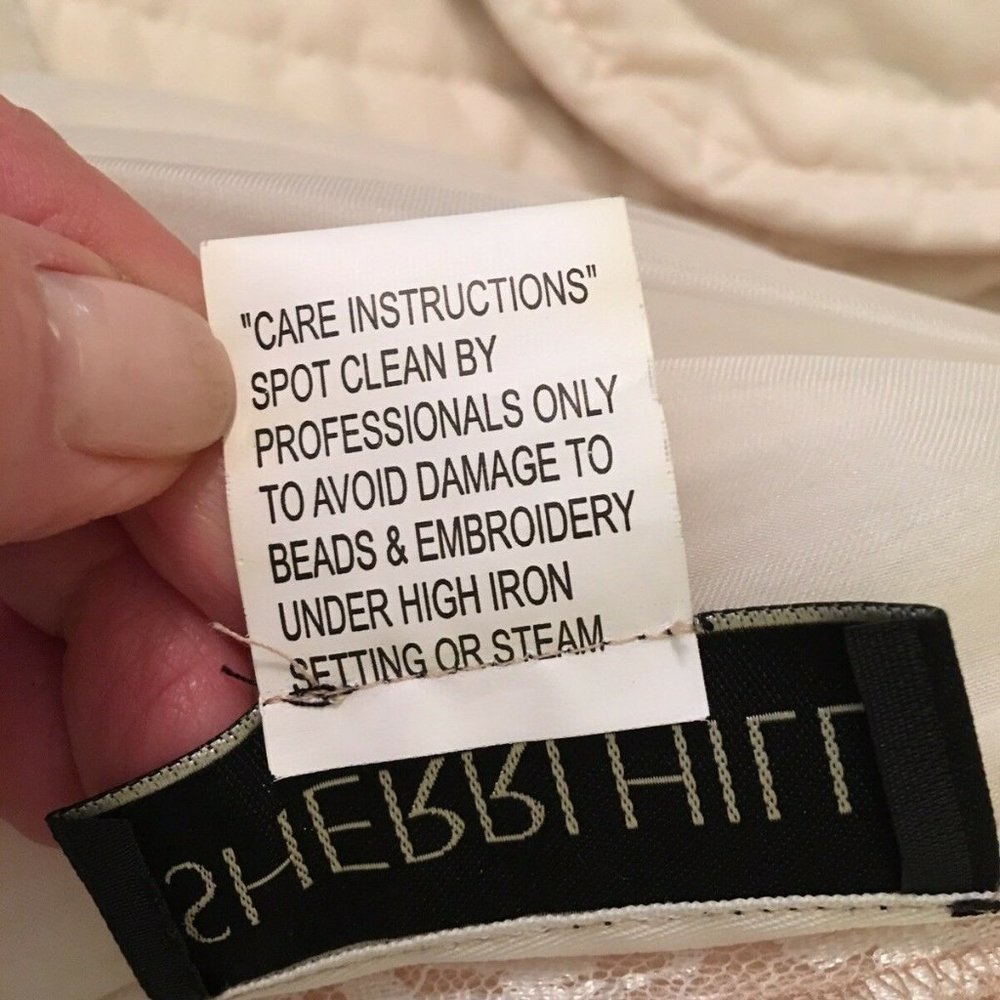 Custom Sherri Hill Couture Ivory Beaded Lace - Picture 13 of 16